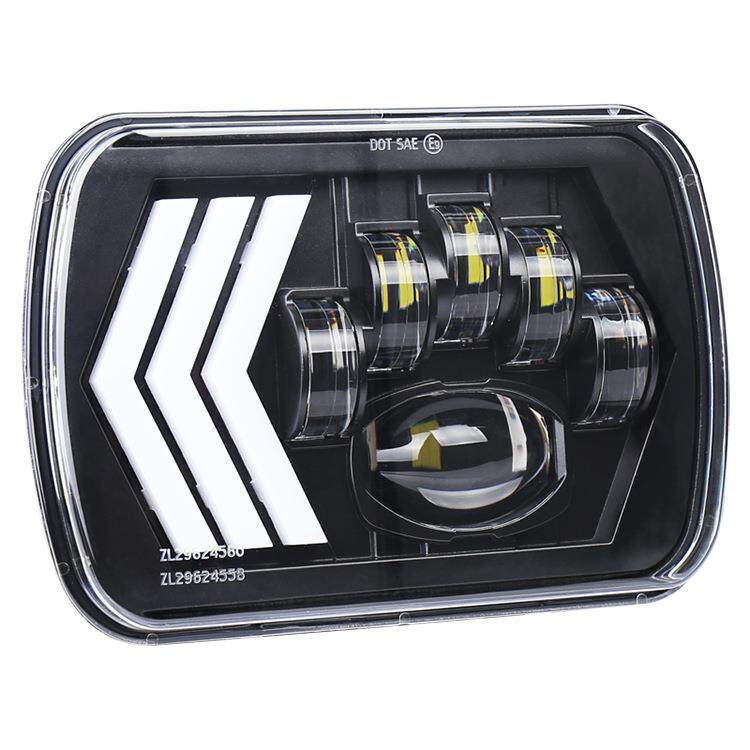 5X7七寸方灯6X7切诺基远近光头灯55W新款牧马人改装车LED前大灯 - 图0