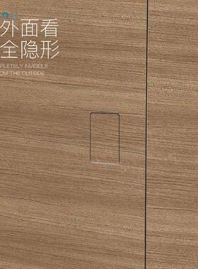隐形门锁暗藏把手磁吸静音木门卧室门带反锁双面隐藏按压式把手