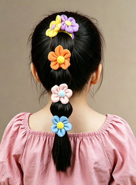 儿童发绳毛巾圈不伤发扎头绳橡皮筋女童发圈可爱头饰小女孩扎马尾