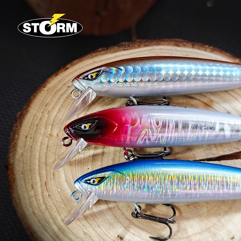 STORM世尊SRM系列沉水米诺路亚饵假饵远投仿生泥鳅饵翘嘴鲈鱼饵 - 图1