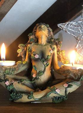 森林保护者自然平衡烛台女树x精神小蜡烛 M烛台蜡烛台摆件装饰礼