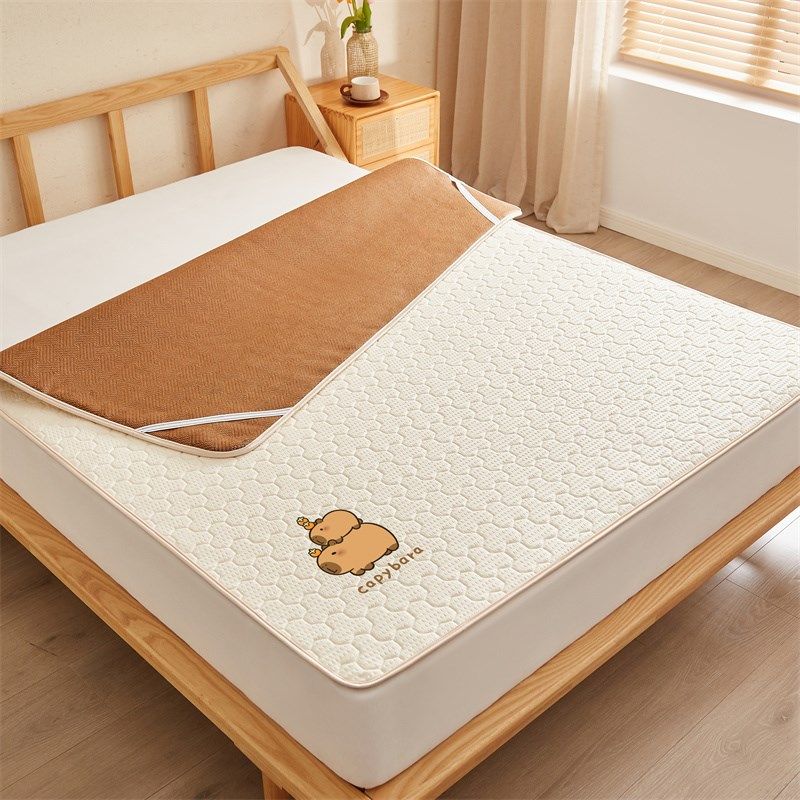 2025新款冬夏两用泡泡棉双面藤席子夏J季打地铺垫学生宿舍床褥垫,淘宝优惠券,粉丝福利购,淘宝优惠卷