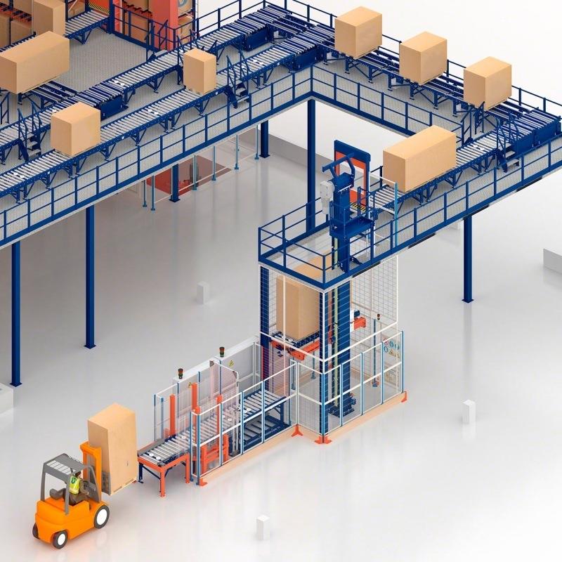 往复式提升机垂直链条连续式仓库物流自动循环2吨托盘升降机货梯 - 图0