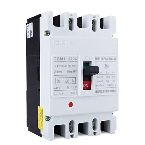 天正TGM1-250L/33002电动机保护塑壳断路器 空气开关200A160A250A - 图3