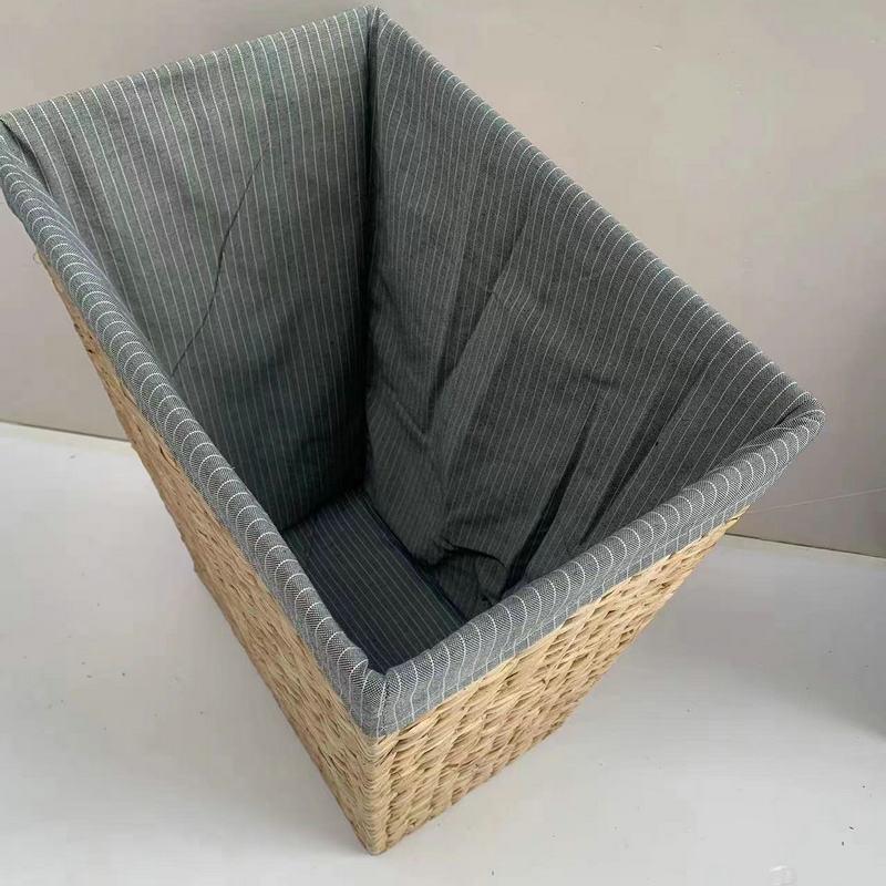 草编脏衣篓家用脏衣服收纳筐玩具篓子脏衣物收纳桶洗衣筐手提 - 图2