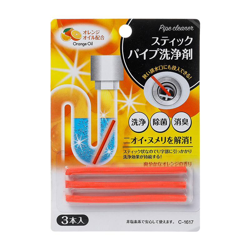 日本进口能管道清洁棒通t下水道疏通神器水管地漏强力清理去污防 - 图3