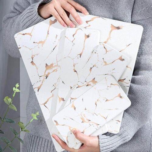 硅藻泥吸水垫洗手台洗漱垫硅藻土杯垫小洗漱台防水垫肥皂垫牙刷垫 - 图3