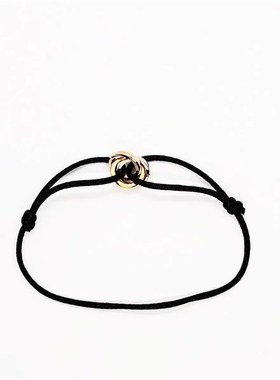 2024谢之遥李i现同款手绳小皮筋送给男朋友情侣手链一对头绳带手