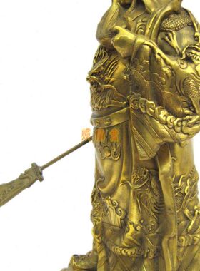 纯铜制武财神关公关圣帝神像关二爷站像铜像关羽关云长伽蓝菩萨