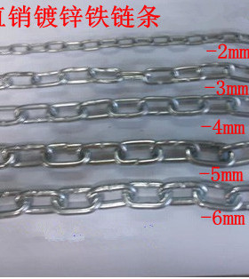 铁链条园林绿化镀锌铁链条围栏装饰链条铁质狗链焊接链6mm