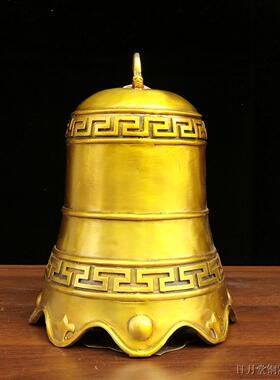 精工纯铜扇叶钟风铃带枫叶铃铛寺庙宝塔门楼挂角钟云板钟声音悠扬
