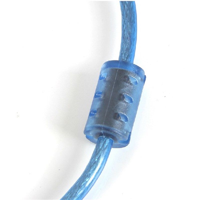 USB公对公对考数据线1.5/3米2.0蓝色双屏蔽A对A铜线USB带磁环U对U - 图3