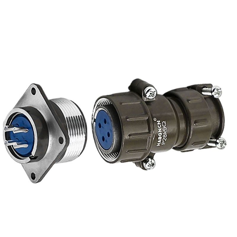 航空插头插座P28-4芯6芯7芯电缆连接器P20K4Q P20K11Q开孔28mm,淘宝优惠券,粉丝福利购,淘宝优惠卷