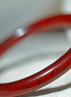 【贵妃镯镯子檀香红木链质小叶紫檀印度老】檀檀香山手镯手环