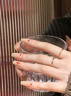 沙径｜两件套/RINGRING商店素圈叠戴戒指简约钛钢不掉色指环小众
