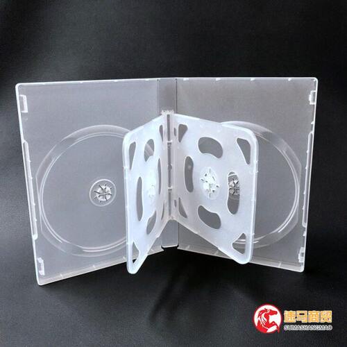 6碟装碟盒 CD盒DVD光盘盒 半透明 20厘塑料包装壳 光碟壳 六片装 - 图0
