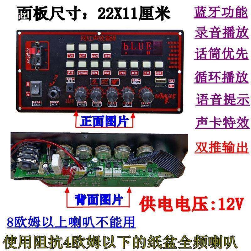 户外广场舞拉杆音箱功放主板12V锂电电瓶22 - 图2