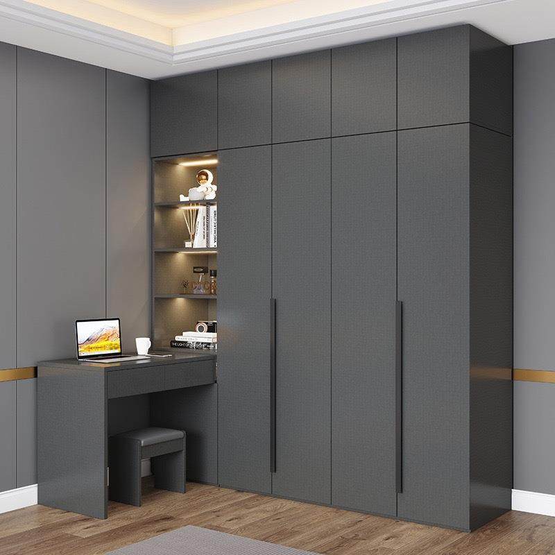 意式轻奢卧室家用奶油风肤感现代简约转角书柜组合储物六门大衣柜,淘宝优惠券,粉丝福利购,淘宝优惠卷