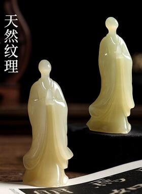 天然青玉石无相佛家居客厅桌面摆件古风装饰品送朋友领导生日礼物