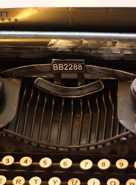 田园淘淘屋 老掉牙风格 铁皮工艺欧式复古打字机摆件手工工艺品