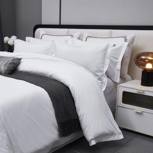 民宿宾馆酒店床品四件套纯白色床上用品招待所套件公寓旅馆三件套,淘宝优惠券,粉丝福利购,淘宝优惠卷