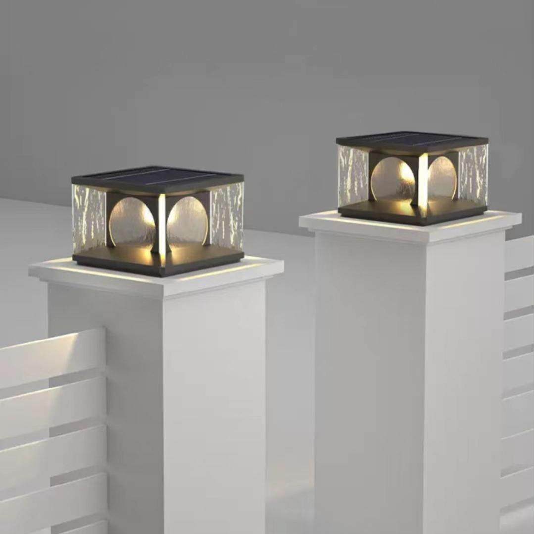 太阳能水纹柱头灯户外防水庭院灯别墅围墙门柱灯庭院墙柱子灯,淘宝优惠券,粉丝福利购,淘宝优惠卷