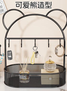 玄关钥匙收纳神器装饰品入户进门口摆件客厅家居X桌上置物架盒
