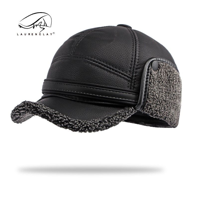 帽子男冬季护耳h护脖保暖中老年人鸭舌帽p皮革防风防寒加绒棒球帽,淘宝优惠券,粉丝福利购,淘宝优惠卷