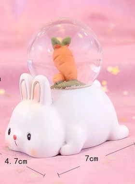 卡通创意恐龙小夜灯水晶球桌面家居装H饰品摆件学生儿童生日礼物