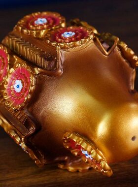 时品摆件绘佛合金供堂八子食品家用轮传藏金刚供佛摆件朵玛彩佛具