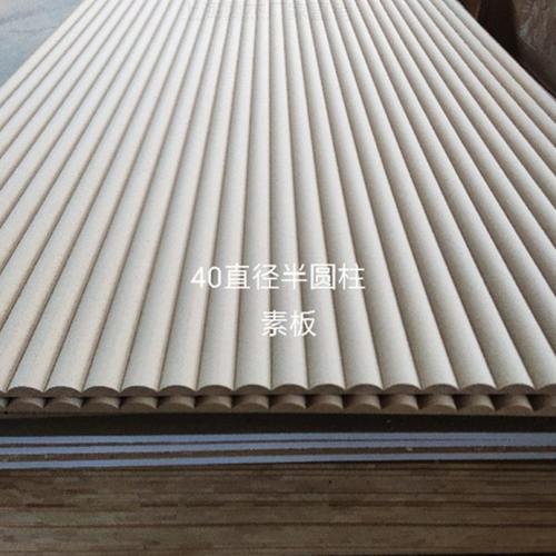 背景墙波浪板3/4/5/6公分半圆柱波纹板立体护墙室内装饰前台背景 - 图1