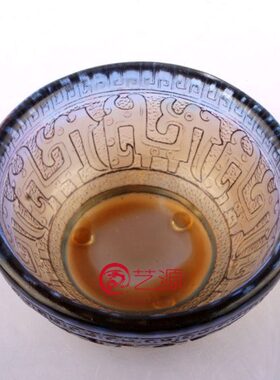 琉璃摆件工艺品如意吉祥碗创意家居饰品招财进宝朋友乔迁开业礼物