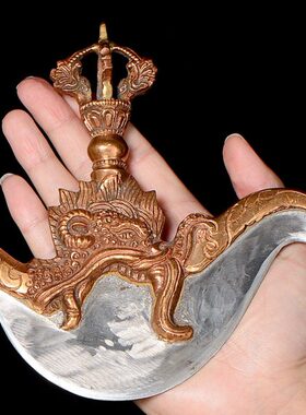 金刚桌面下上供具尼泊尔铜家用金刚铁钺供具杵手工