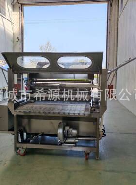 冷冻鲜草莓裹涂巧克力机器冻干橙子片巧克力涂层设备配备加热保温