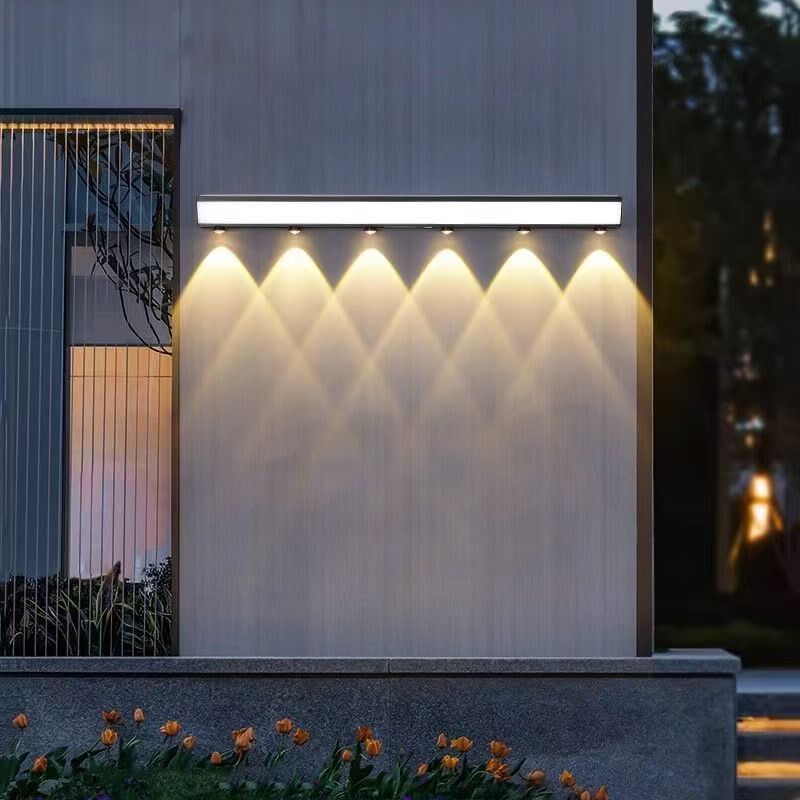 太阳能庭院灯户外防水别墅花园装饰长条J洗墙灯过道围墙景观灯壁,淘宝优惠券,粉丝福利购,淘宝优惠卷