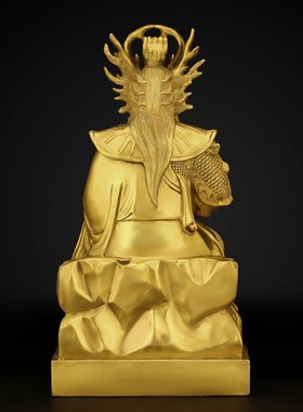 纯铜龙王a爷摆件井龙王河龙王爷家用供养神像五湖四海龙王铜龙五