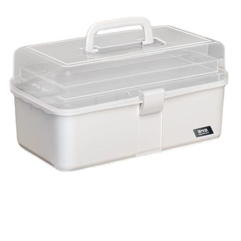 671大号透明三层塑料工具箱 国画用品收纳箱 水粉颜料美术工具箱,淘宝优惠券,粉丝福利购,淘宝优惠卷