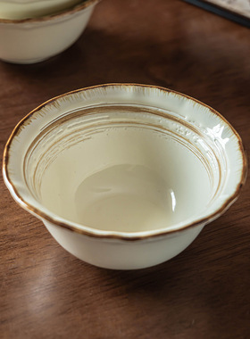 法式高级感陶瓷饭碗家用甜品小碗