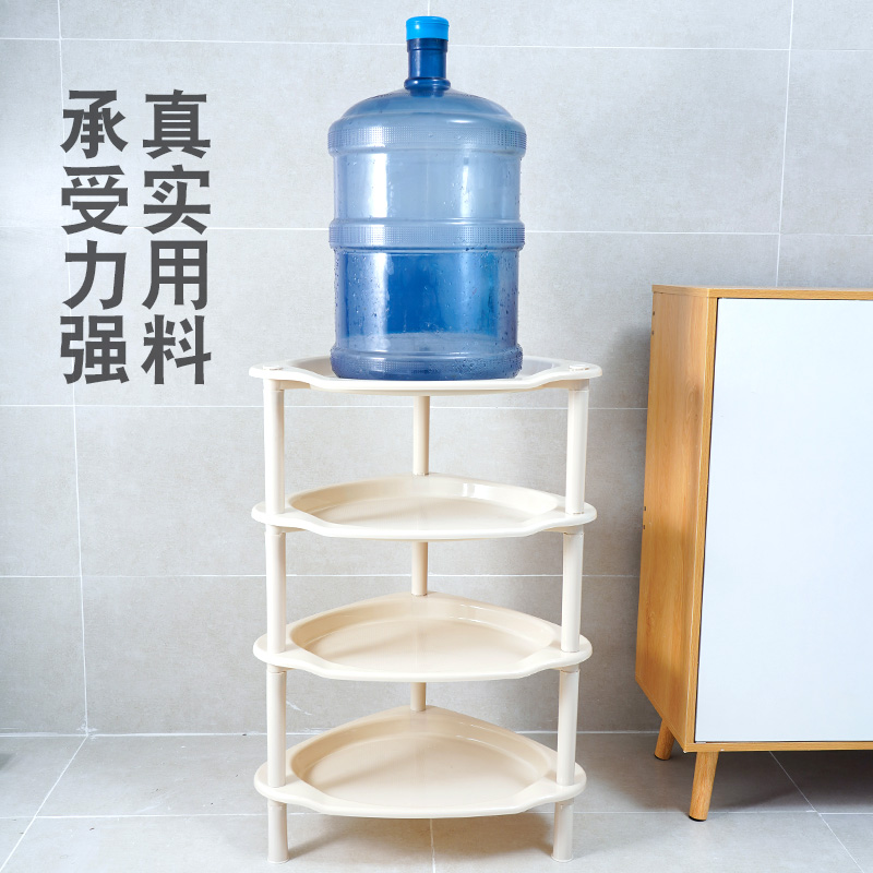 浴室置物架子卫生间脸盆洗漱台厕所塑料储物收纳洗脸W三角落地盆 - 图3