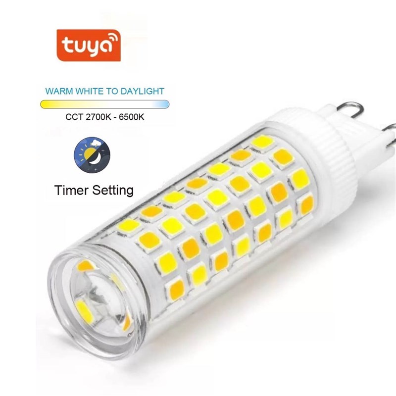 智能调光调色控制G9插脚led玉米灯泡涂鸦WiFi智能生活APP控制灯泡 - 图1