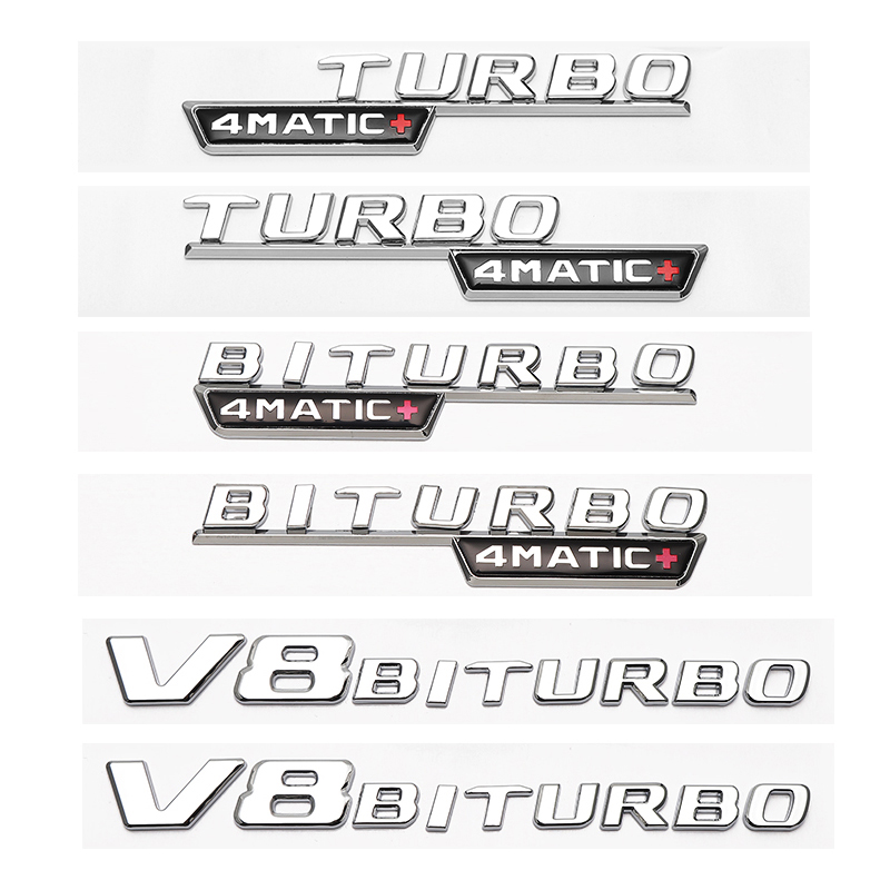 奔驰GLCAMG叶子板侧标GLE63四驱V8BITURBOAMG翼子板贴改装升级黑 - 图1