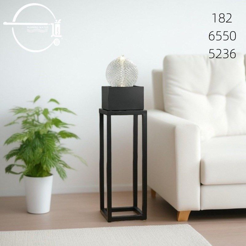 一道水招财客厅简约落地流水摆件现代轻奢水景加湿器开Y业乔迁送,淘宝优惠券,粉丝福利购,淘宝优惠卷