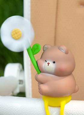 熊猫婴儿车小风车玩具遛娃神器手推车挂件儿童手推车装饰摆饰旋转