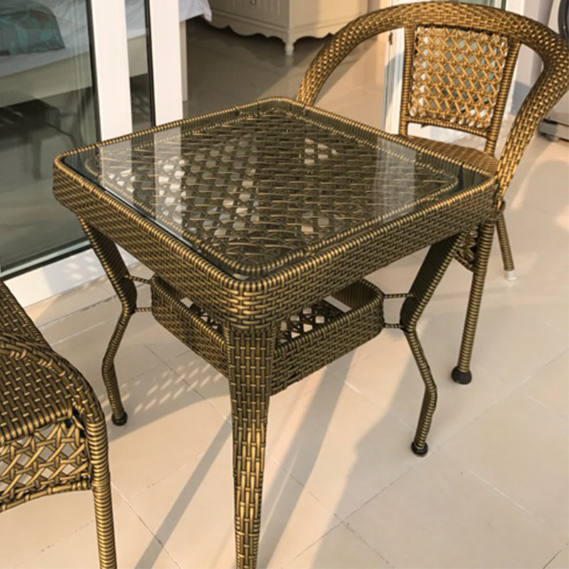 升级仿藤阳台茶几休闲桌藤编圆方茶几小户型茶P桌餐桌庭院现代简,淘宝优惠券,粉丝福利购,淘宝优惠卷