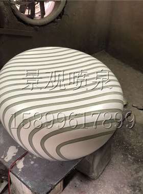 高档仿石b头鹅卵石雕花r懒人圆形落地玻璃塑花瓶大花盆钢器简约奢