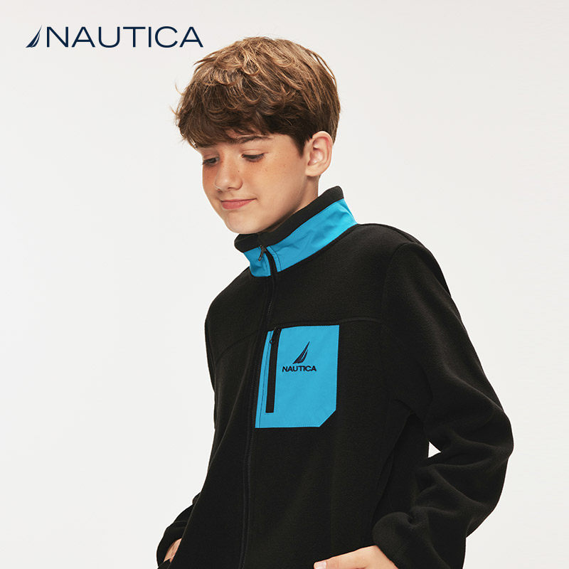 NAUTICA/诺帝卡童装男童女童户外时尚抓绒衣秋冬季儿童摇粒绒外套,淘宝优惠券,粉丝福利购,淘宝优惠卷