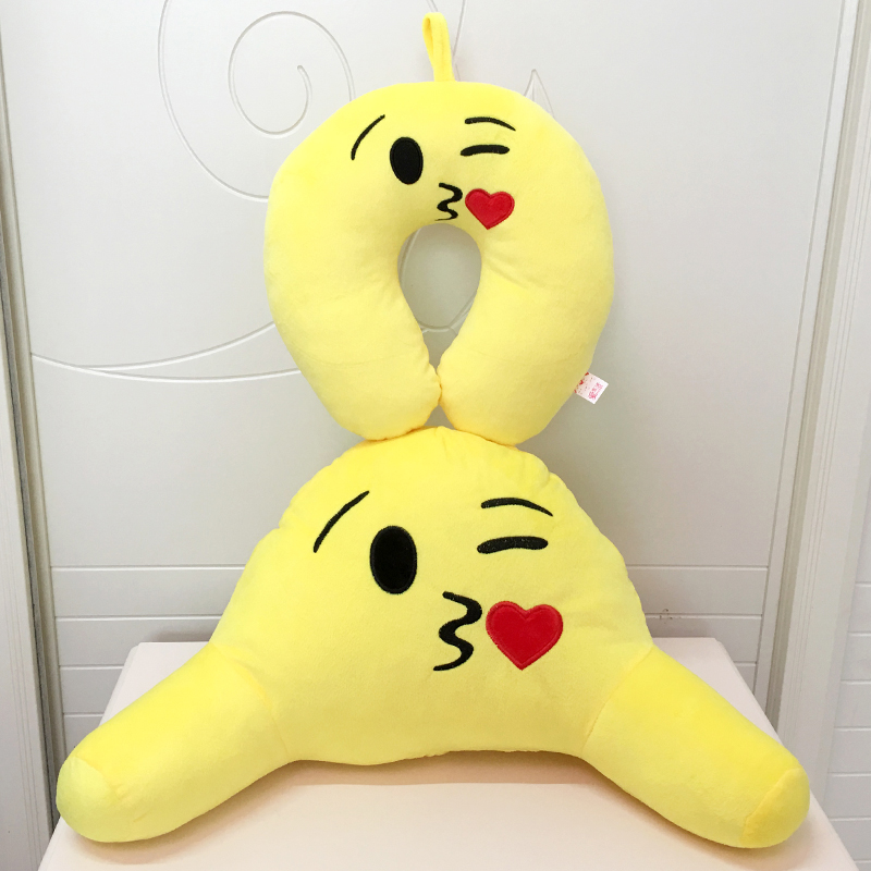 卡通U型枕头枕午睡枕颈椎U形x枕毛绒U型护颈脖子U枕飞机枕旅行枕 - 图0