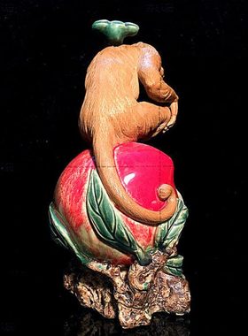 石湾公仔陶瓷猴年生肖创意家居客厅电视柜摆件齐天大圣工艺送礼品