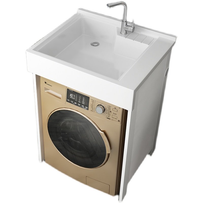 太空铝洗衣柜小户型阳台洗衣机柜一体台盆组合带搓板浴室柜定制,淘宝优惠券,粉丝福利购,淘宝优惠卷