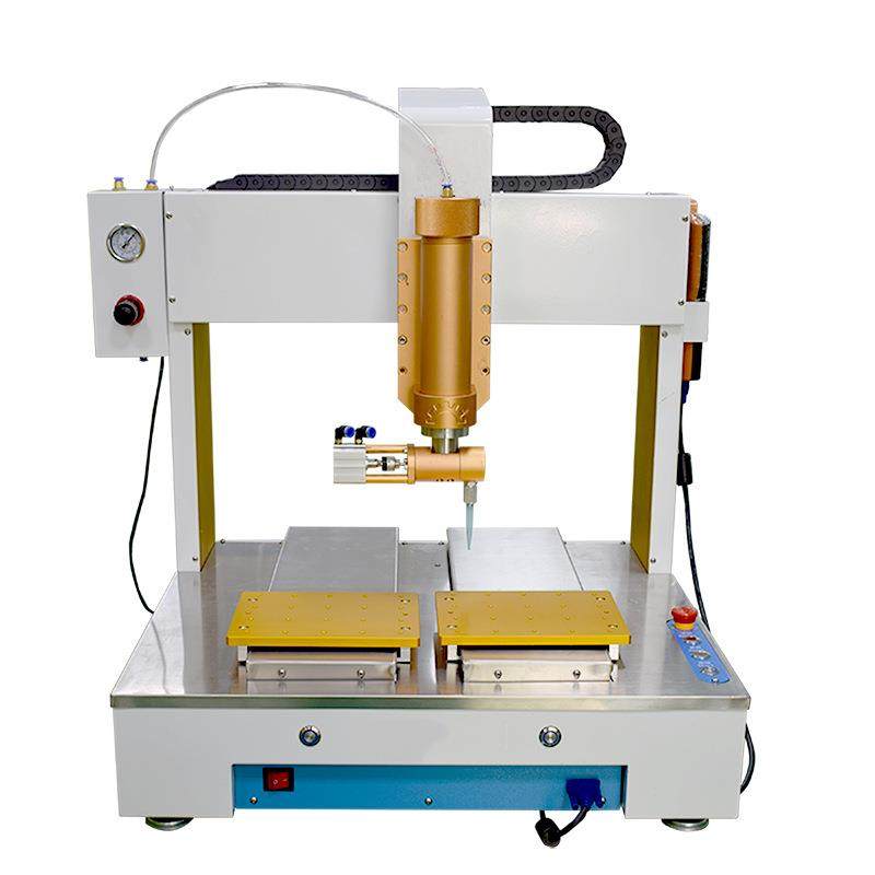 双工位全自动点胶机300cc玻璃胶点涂胶机纸盒点胶机广州厂家供应 - 图2